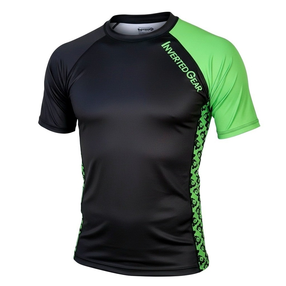 Inverted Gear Mens Rash Guard Black Green Panda Print Short Sleeve XXL
Jiu-Jitsu